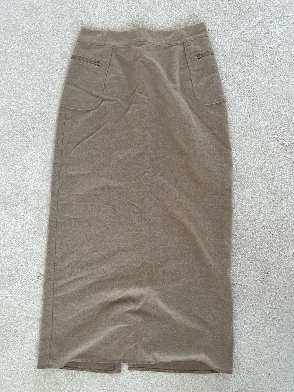 The Limited Taupe Midi Pencil Skirt